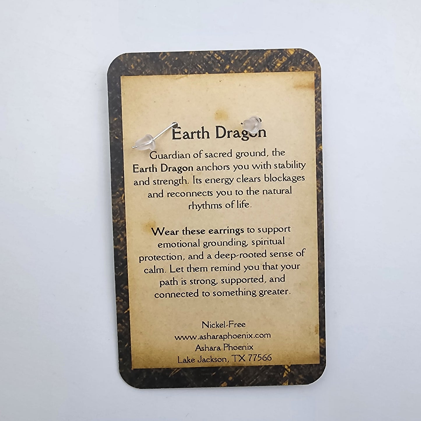 Earth Wake Earth Mini Dragon Earrings