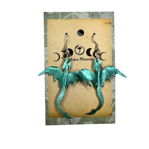 Water Elemental Dragon Earrings