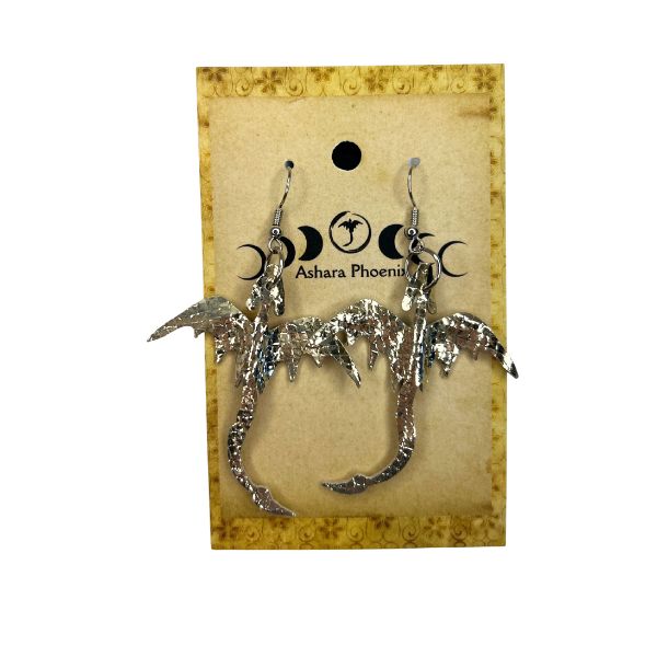Golden Celestial Dragon Earrings