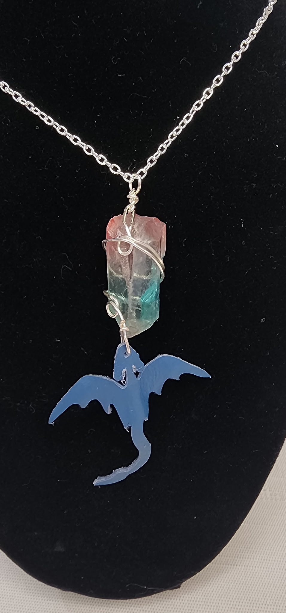 Air Dragon + Crystal Necklace