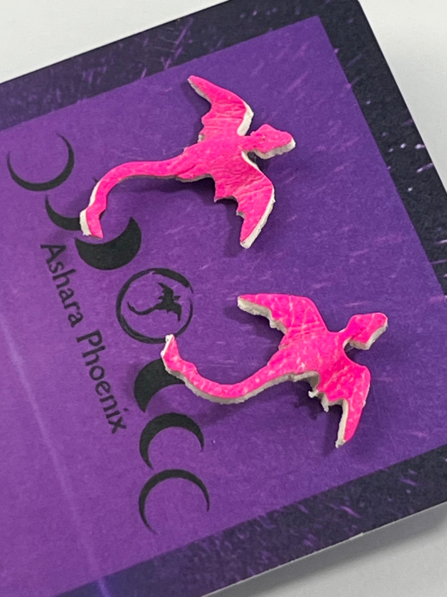 Ember Omen Comet Dragon Stud Earrings