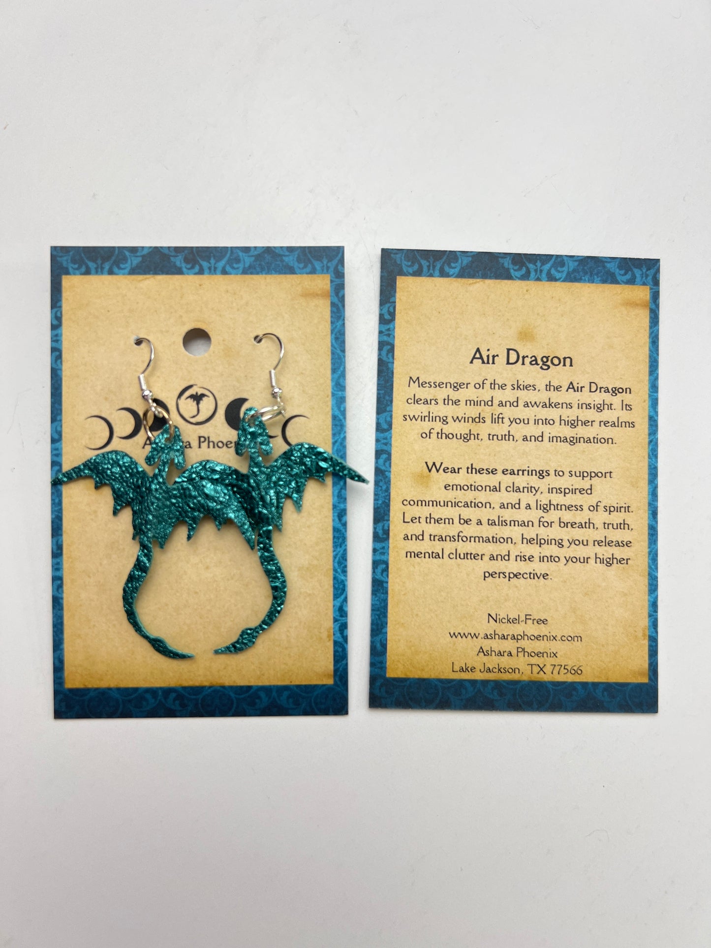 Sky Drift Dragon Earrings