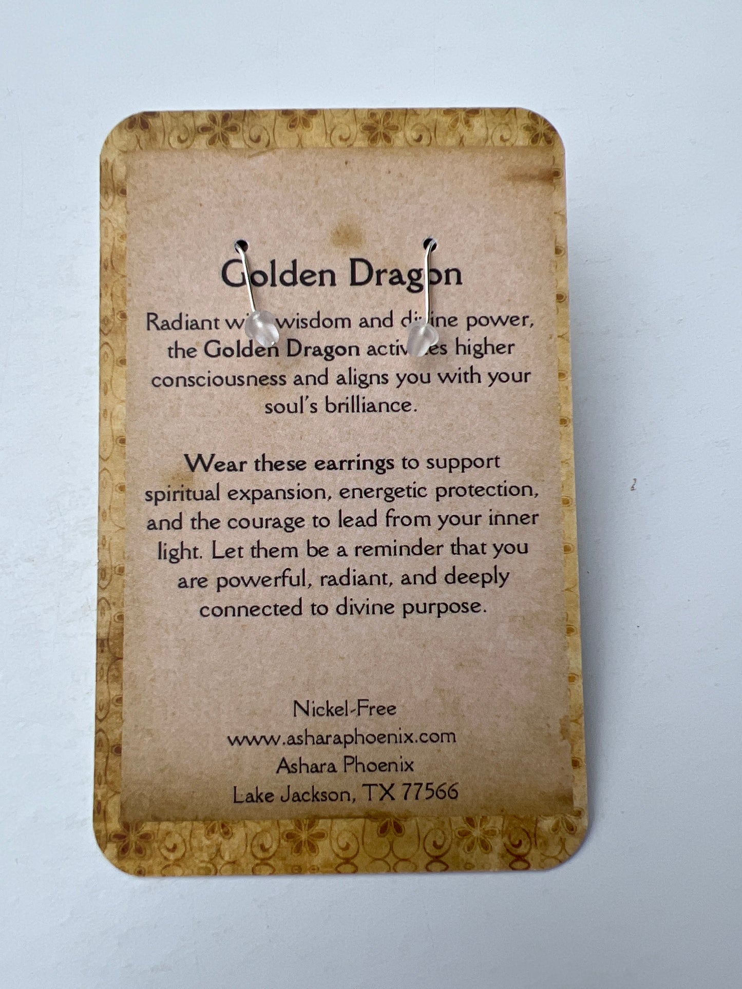 Crimson Ascendant Mini Golden Dragon Earrings | Radiant Power in Motion