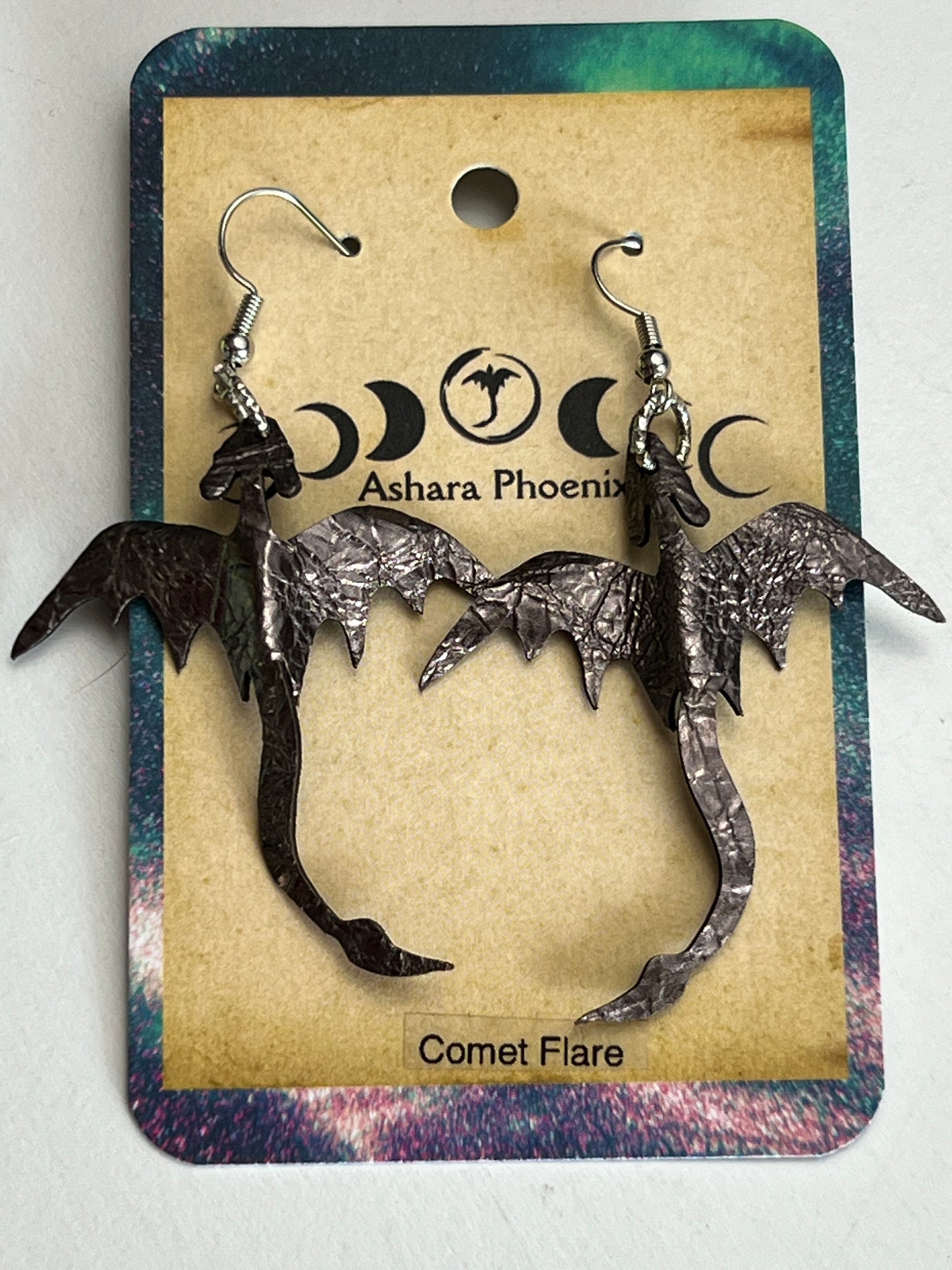 Comet Flare Dragon Earrings