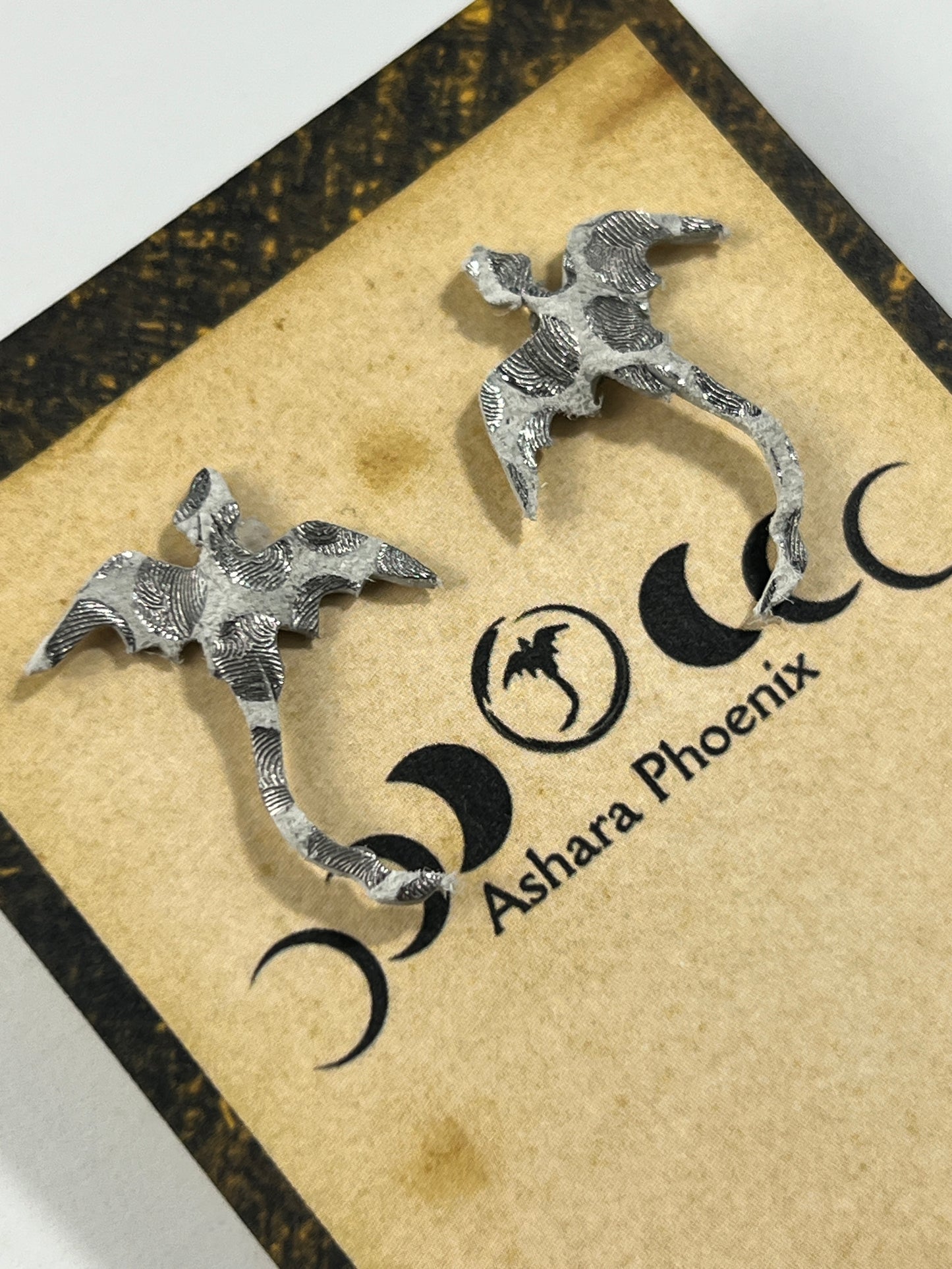Crystal Caverns Earth Dragon Stud Earrings