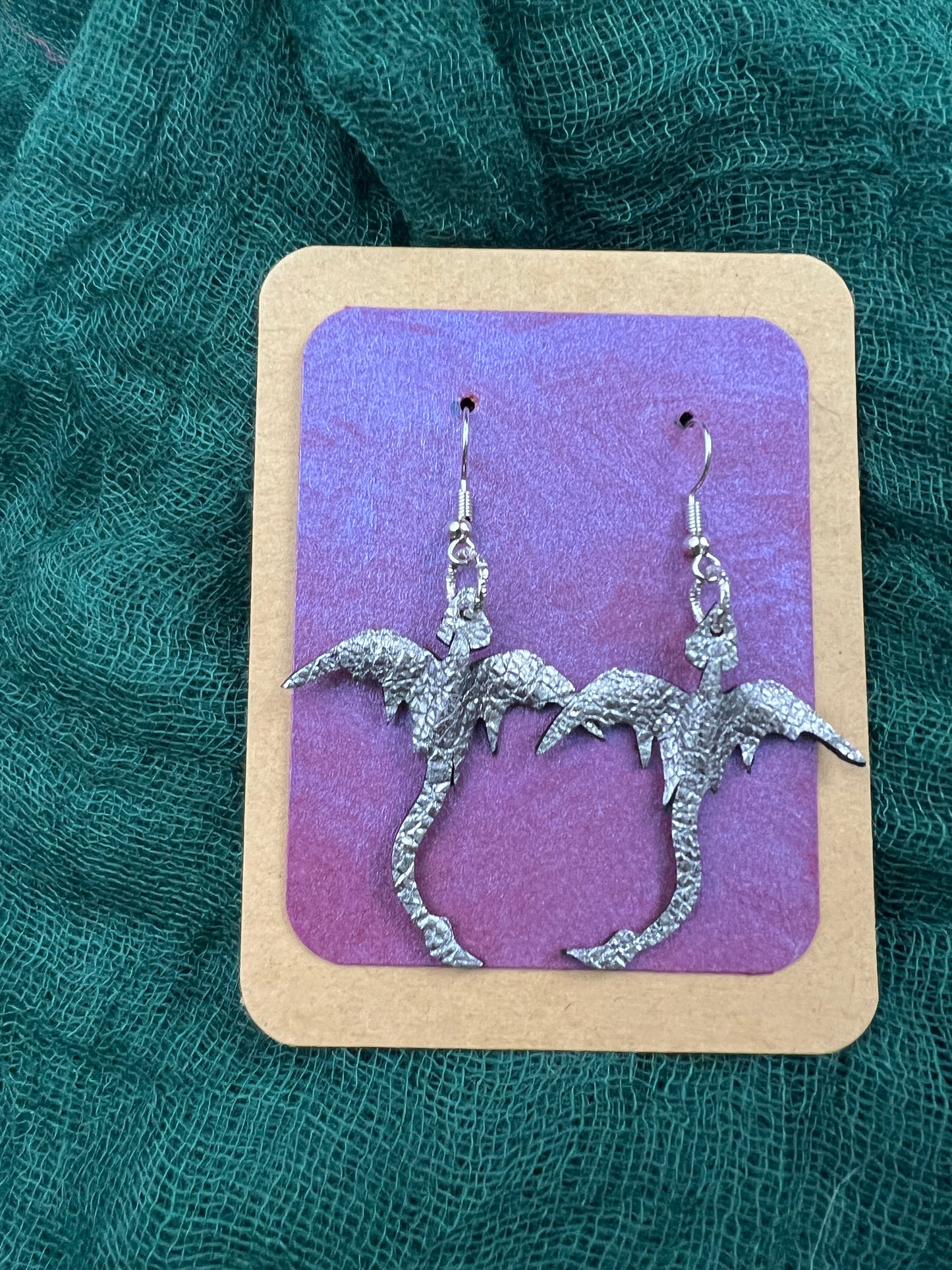 Silver Mirelen Drift Dragon Earrings