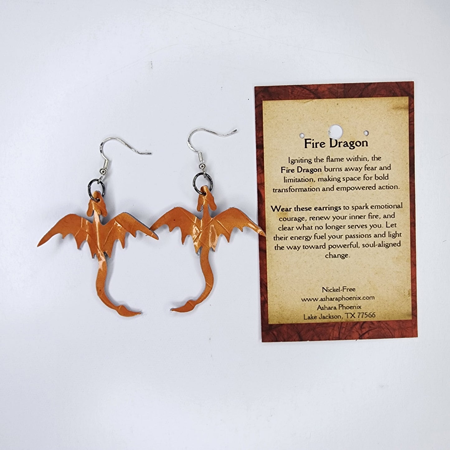 Pumpkin Dragon Earrings Singles