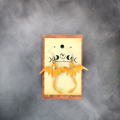 Pumpkin Dragon Earrings Singles
