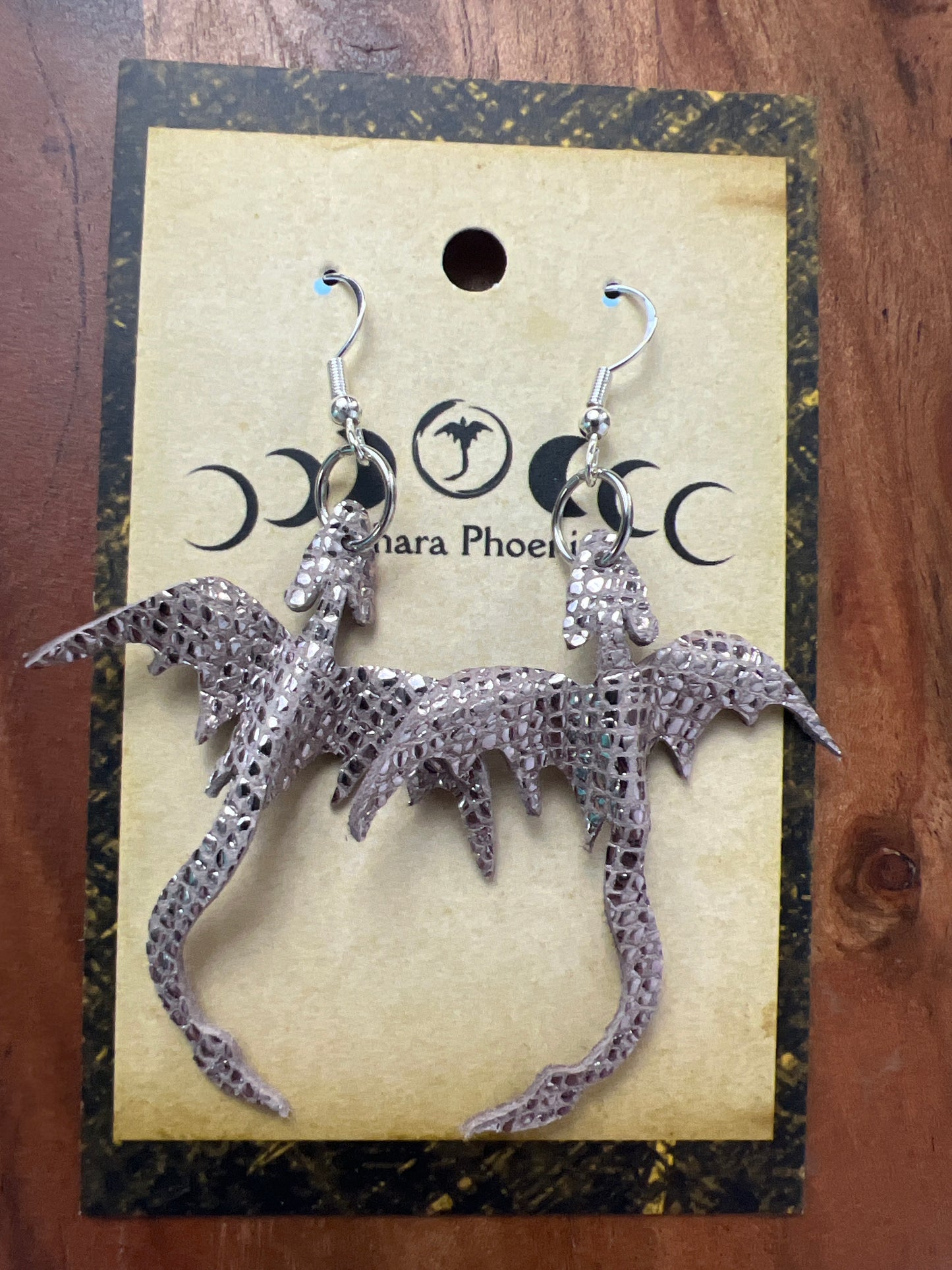 Earth Rise Dragon Earrings
