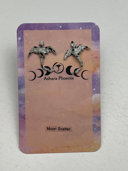 Moon Scatter Dream Dragon Stud Earrings