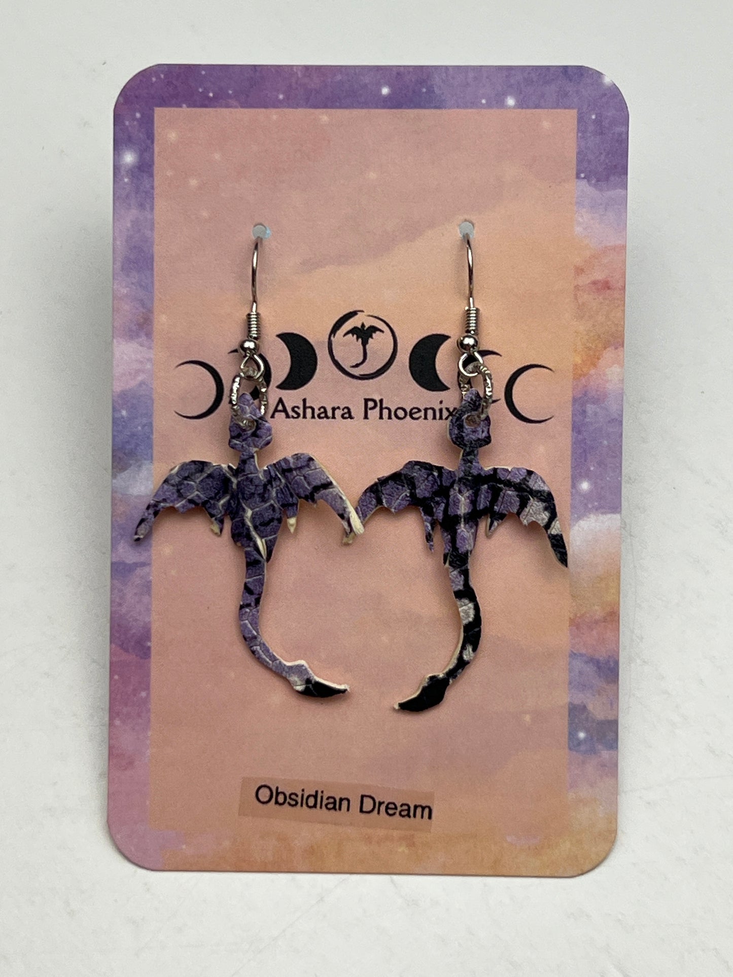 Obsidian Dream - Dream Dragon Mini Earrings