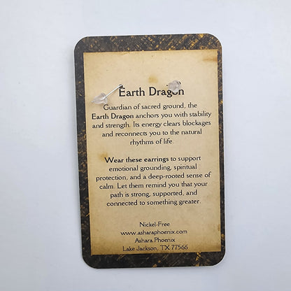 Earth Wake Earth Mini Dragon Earrings