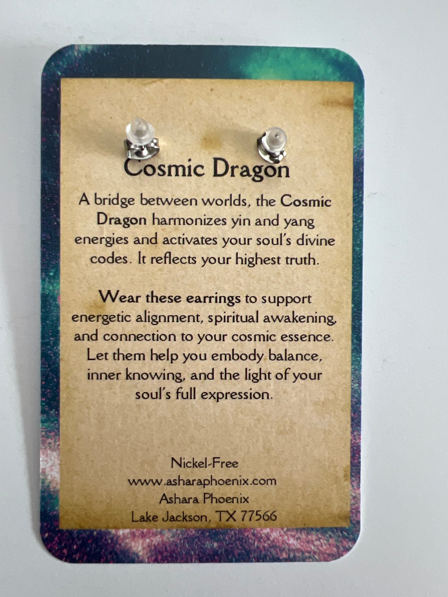 Shadow Rift Mini Cosmic Dragon Earrings