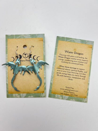 Starwater Scales Dragon Earrings