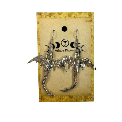 Golden Celestial Dragon Earrings