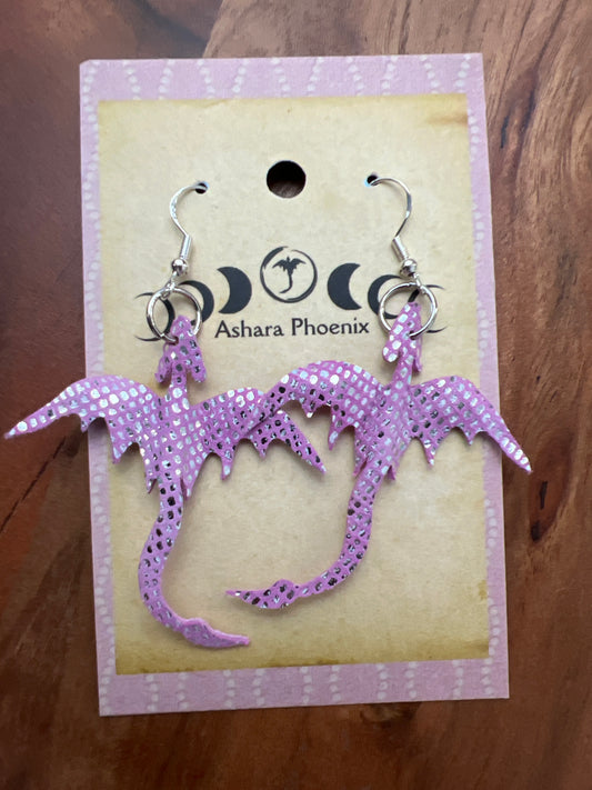 Starblush Pink Celestial Dragon Earrings