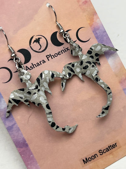 Moon Scatter Dream Dragon Mini Earrings