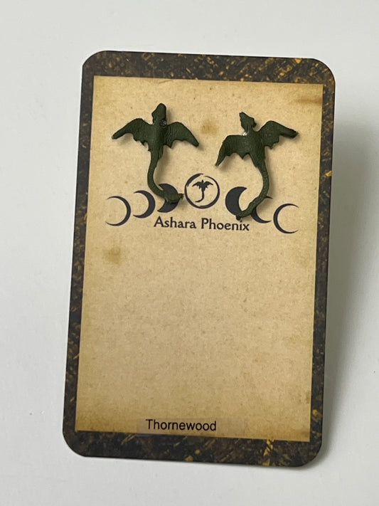Thornewood Earth Dragon Stud Earrings
