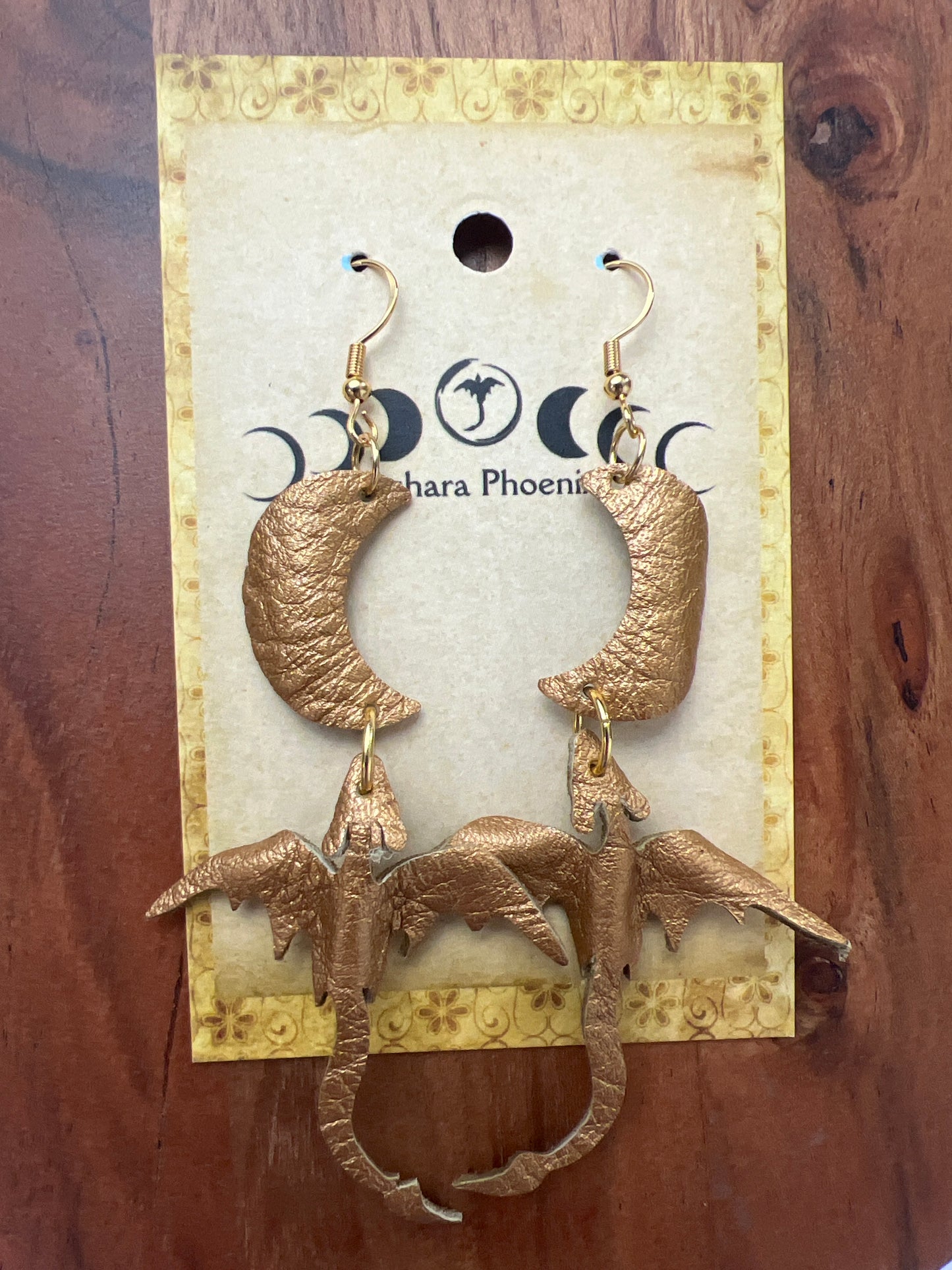 Phoenix Gleam Dragon Earrings