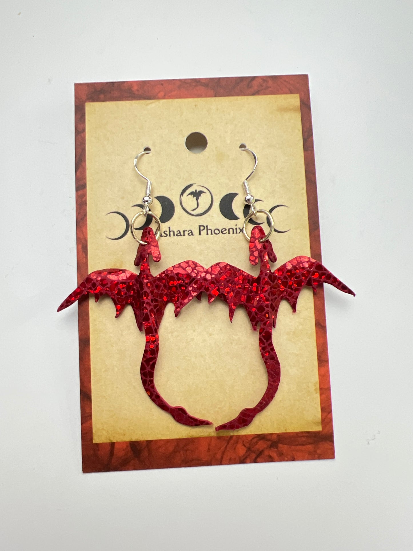 Fire Flare Fire Dragon Earrings