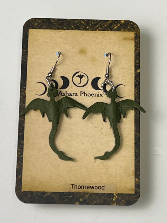 Thornewood Earth Mini Dragon Earrings