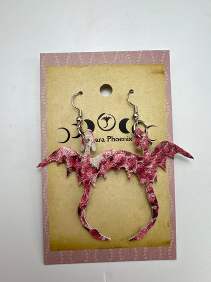 Roselight Scales Dragon Earrings