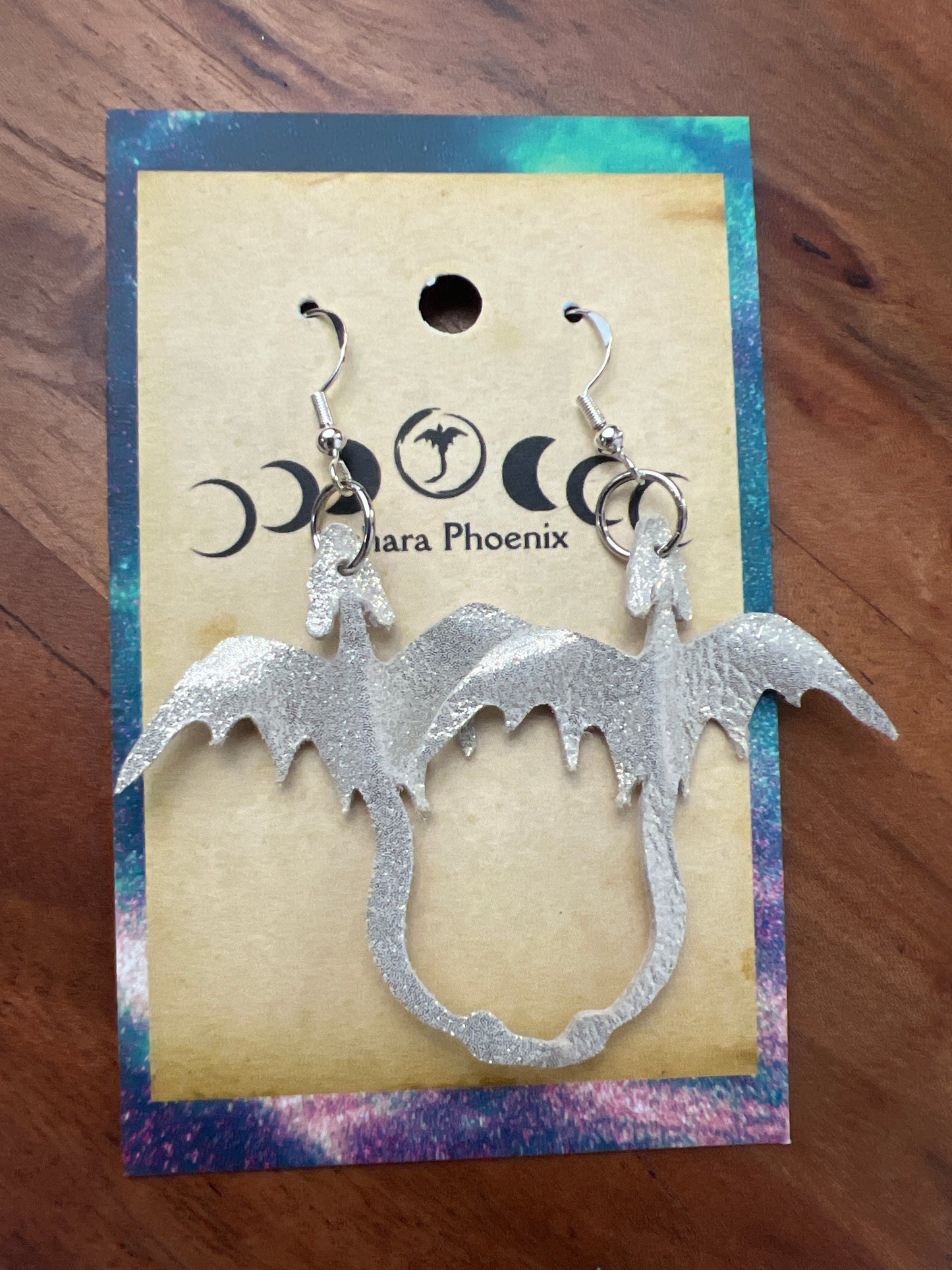 Moonlit Currents Dragon Earrings