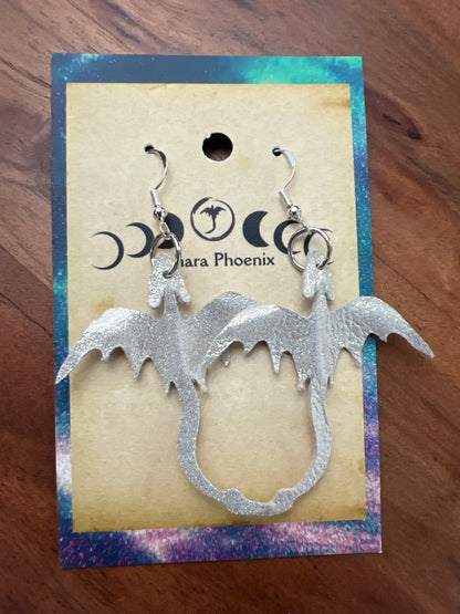 Moonlit Currents Dragon Earrings