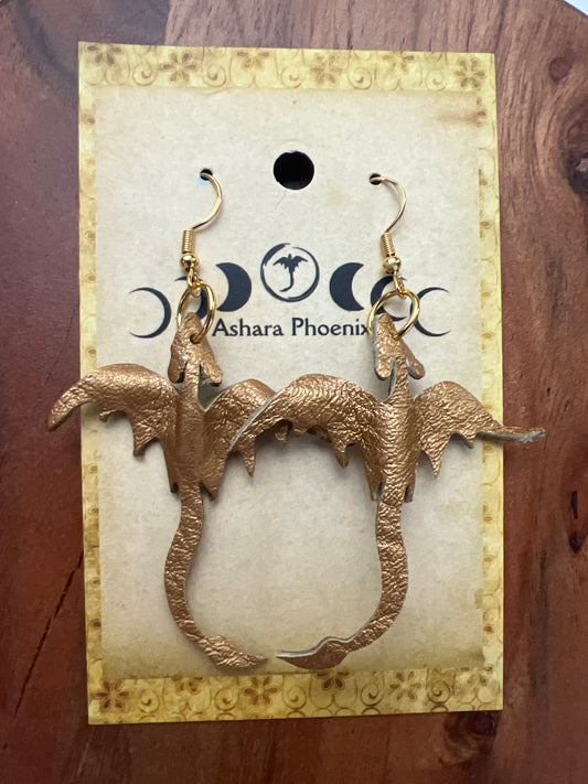 Phoenix Gleam Dragon Earrings