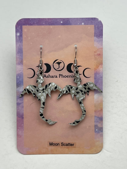 Moon Scatter Dream Dragon Mini Earrings