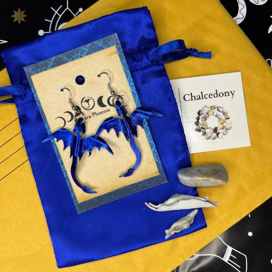 Air Elemental Dragon Earrings