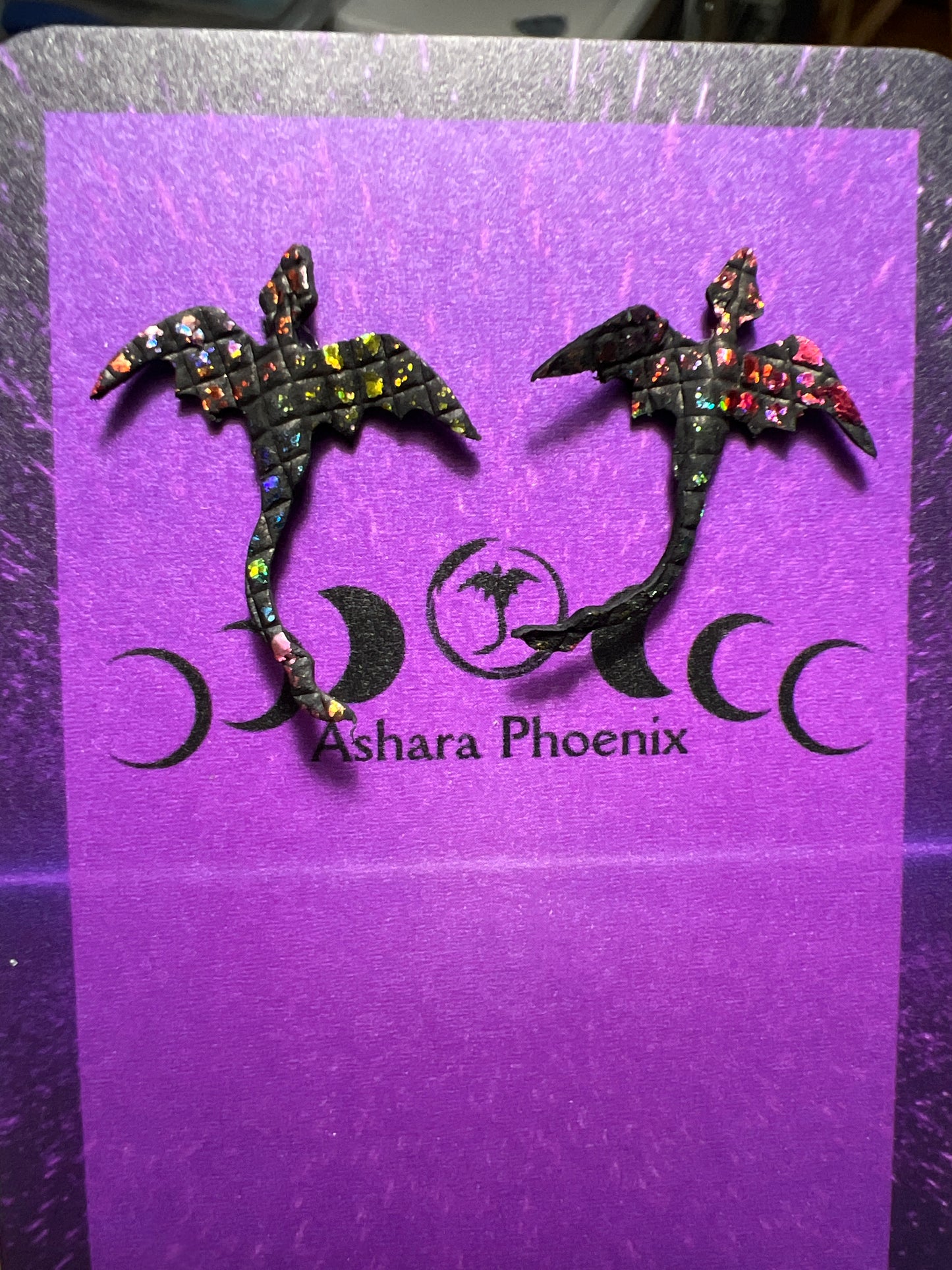 Astryx Dragon Stud Earrings