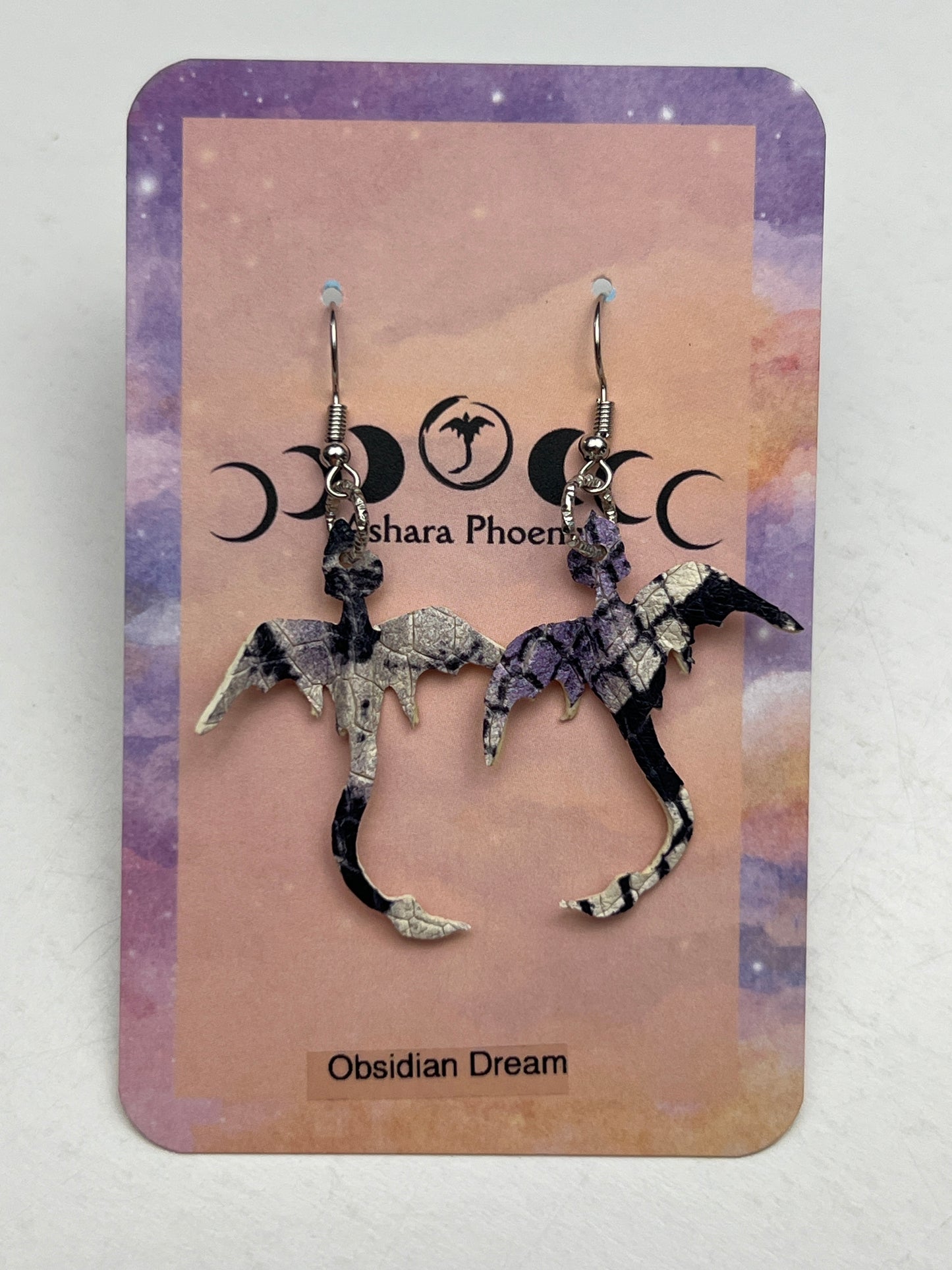 Obsidian Dream - Dream Dragon Mini Earrings