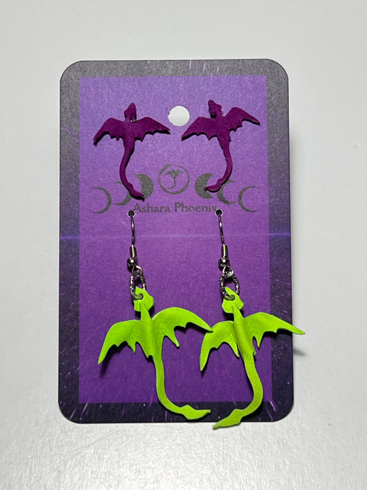Radiant Divide Mini and Stud Combo Dragon Earrings