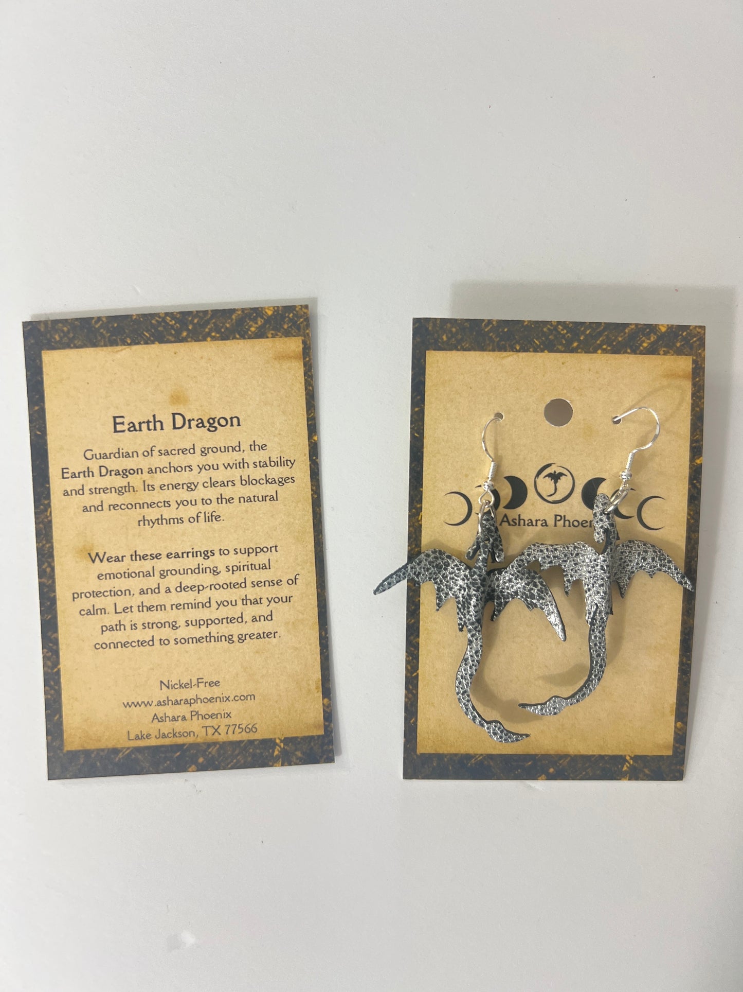 Stone Born Dragon Earrings