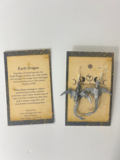 Stone Born Dragon Earrings