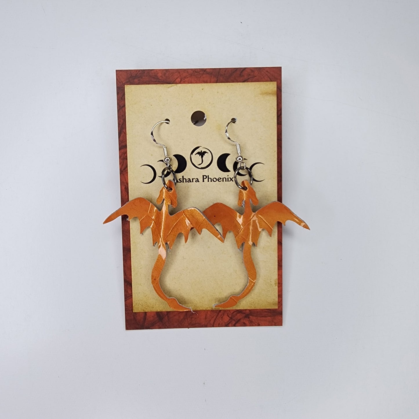 Pumpkin Dragon Earrings Singles