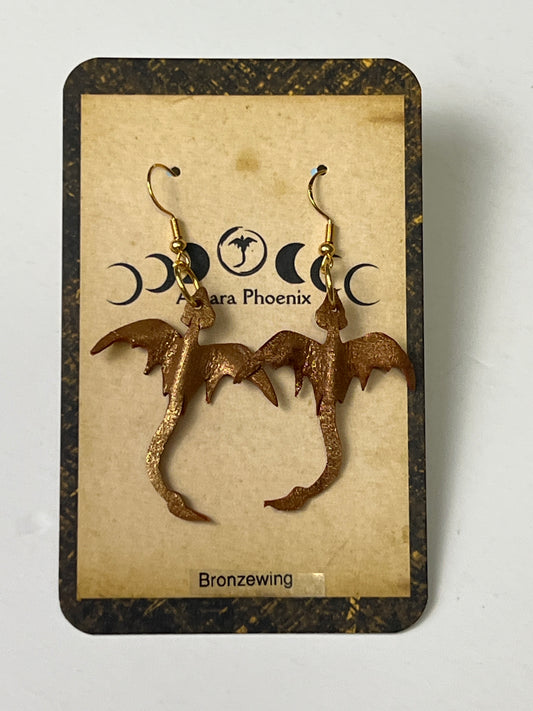 Bronzewing Mini Dragon Earrings