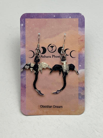 Obsidian Dream - Dream Dragon Mini Earrings