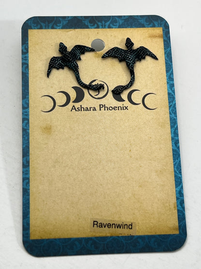 Ravenwind Air Dragon Stud Earrings