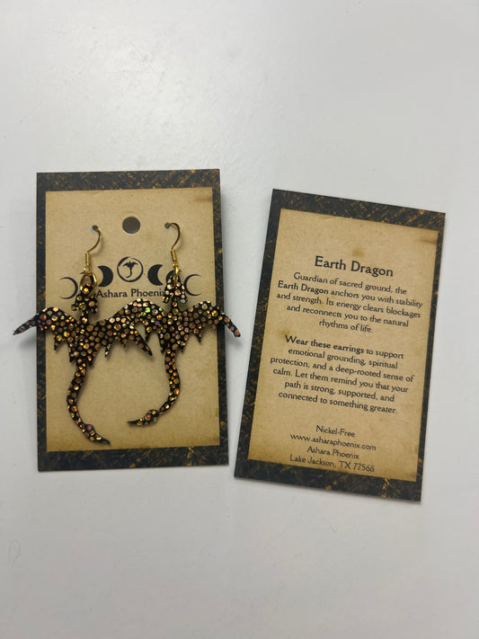 Egyptian Standstorm Dragon Earrings
