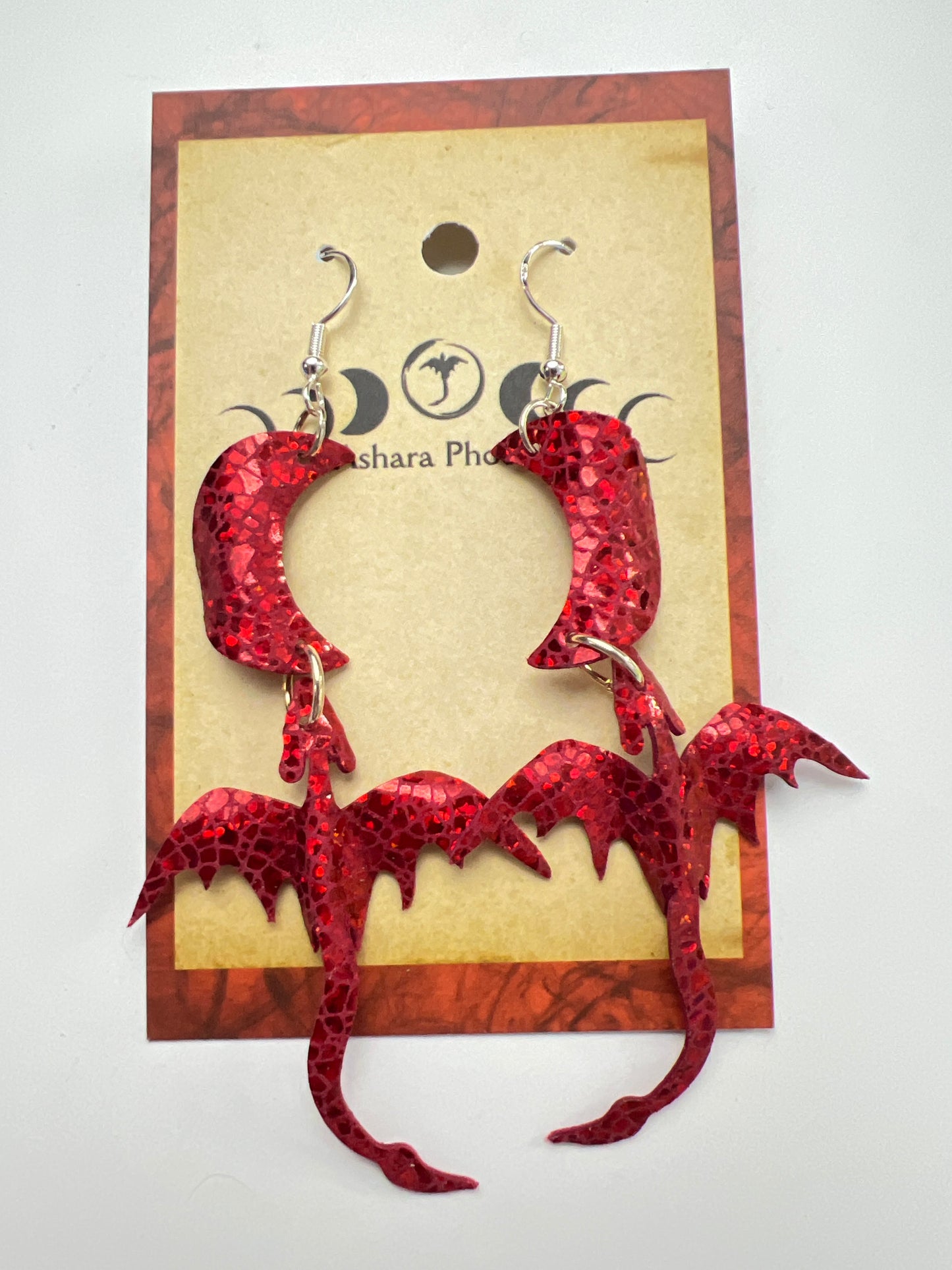 Fire Flare Fire Dragon Earrings
