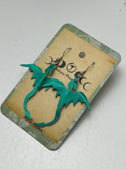 Mystic Ripples Dragon Earrings