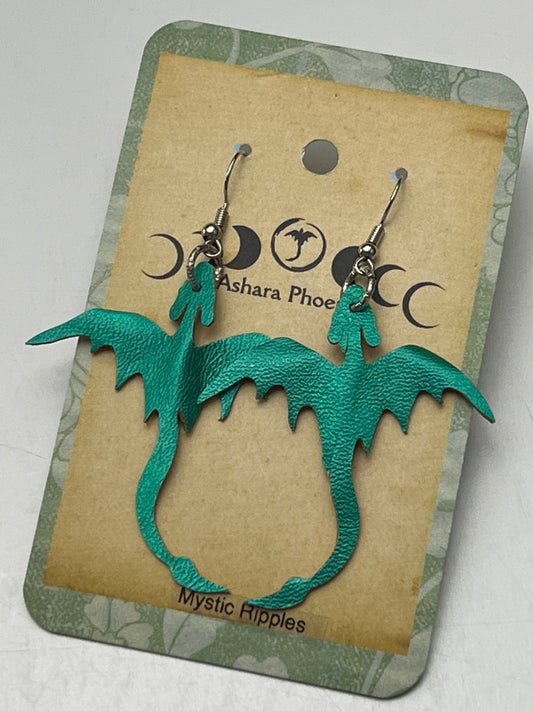 Mystic Ripples Dragon Earrings