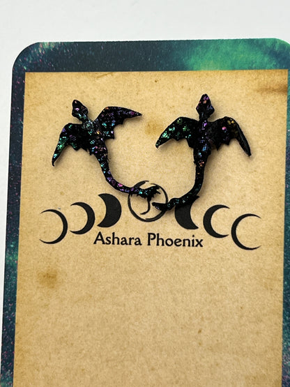 Stardust Riot Dragon Stud Earrings