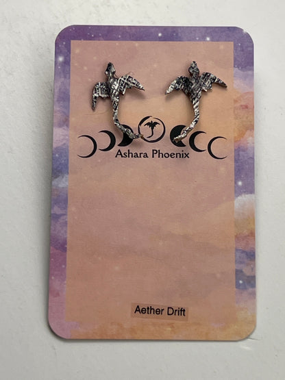 Aether Drift Dream Dragon Stud Earrings