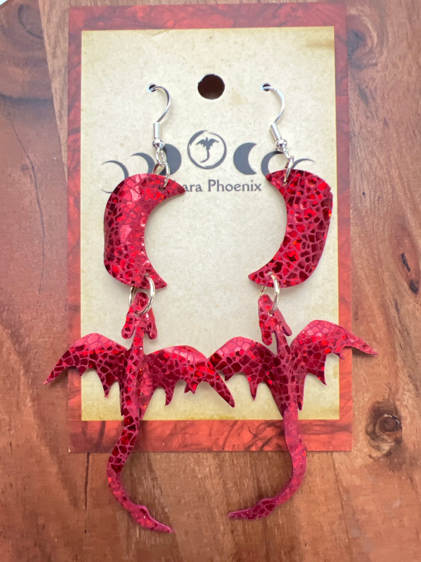 Fire Flare Fire Dragon Earrings