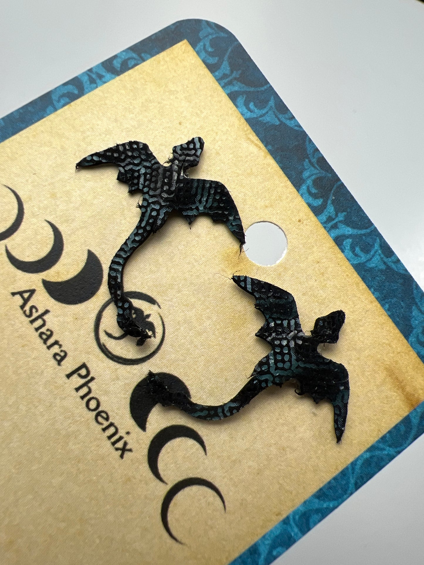 Ravenwind Air Dragon Stud Earrings