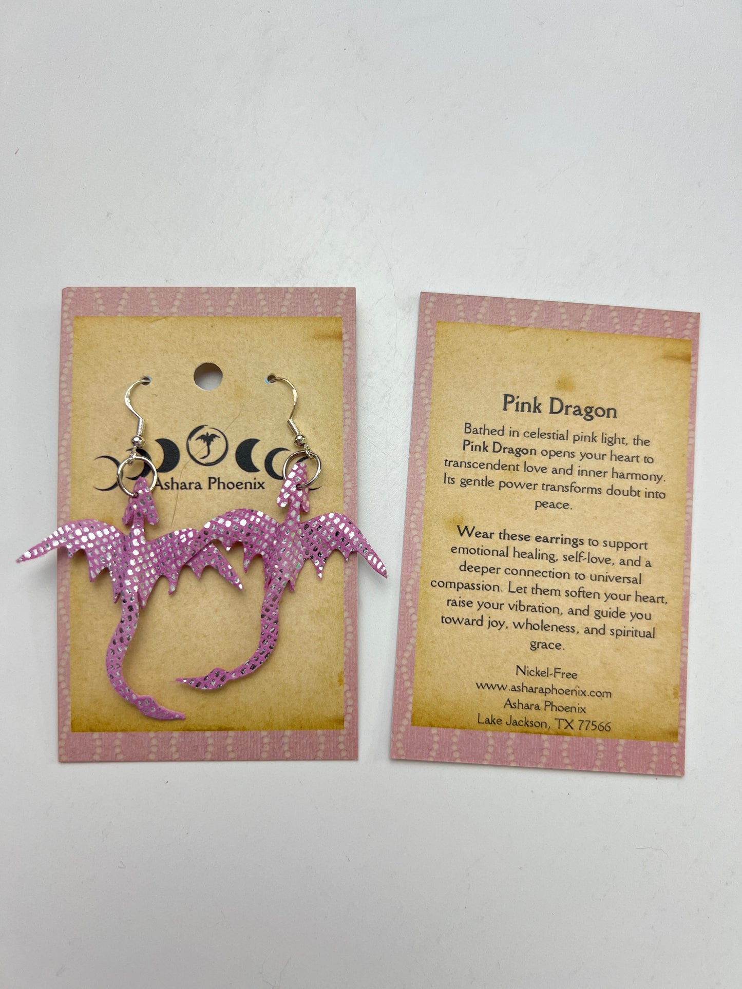 Starblush Pink Celestial Dragon Earrings