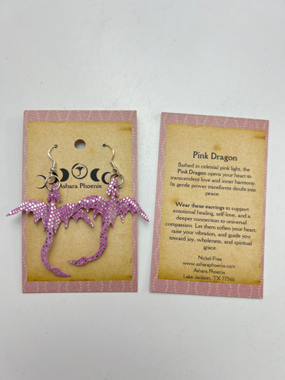 Starblush Pink Celestial Dragon Earrings